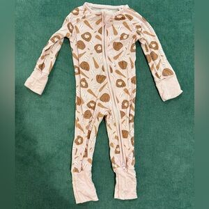 Little One Shop Pink Baseball Footies